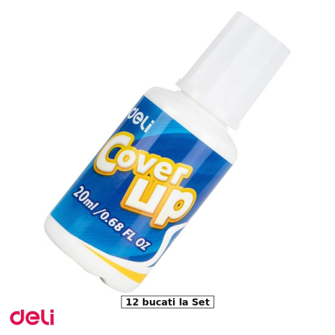 Corectoare - Set 12 fluide corectoare Deli, solvent, 20 ml
