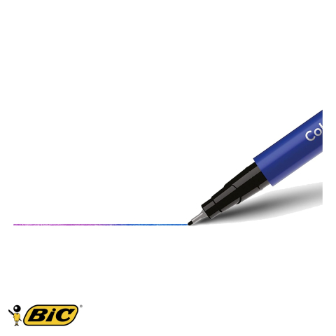 Set 12 linere Bic Color Change 0.4 mm, cerneala pe baza de apa, culori asortate, pentru notite si grafica [3]