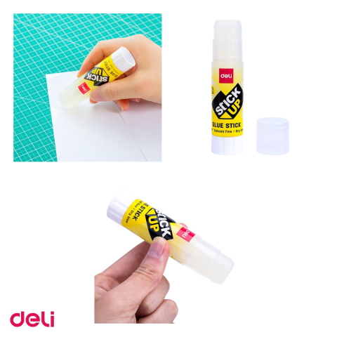 Set 12 lipiciuri stick transparente Deli, 21 g, uscare in 60 de secunde, fara acizi [3]