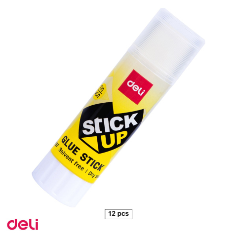 Bricolaj - Set 12 lipiciuri stick transparente Deli, 21 g, uscare in 60 de secunde, fara acizi