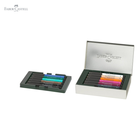 Set 12 markere Faber-Castell Pitt Artist Pen Cities Sydney, varf pensula flexibil, cerneala rezistenta la apa [4]