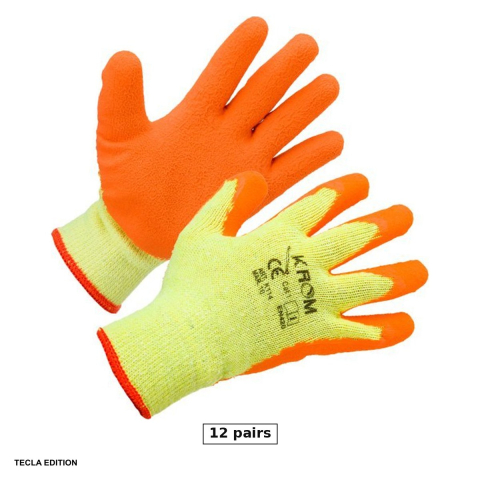 Manusi de protectie - Set 12 perechi manusi de protectie latex spuma K114, marimea 10, XL