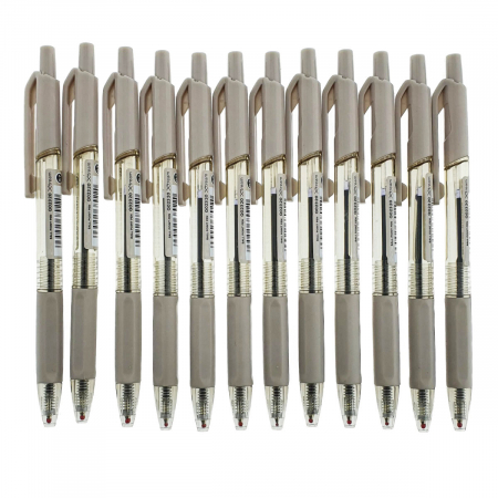 Set 12 pixuri cu mecanism si varf de 0.7mm, Soft Grip, cerneala neagra, design ergonomic, X-tream 37089, scriere lina, fara scurgeri [1]