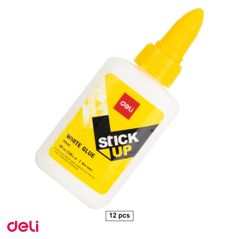 Bricolaj - Set 12 tuburi aracet Deli, 40 ml, cu varf subtire, lavabil