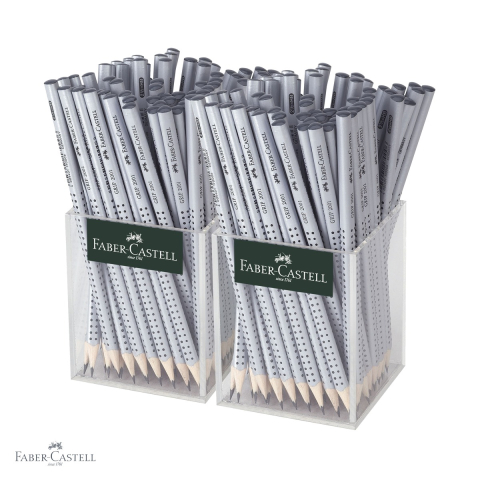 Creioane si ascutitori - Set 144 creioane grafit fara guma Faber-Castell Grip 2001 HB, forma triunghiulara ergonomica, pentru scoala si birou