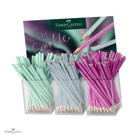 Instrumente de scris - Set 144 creioane grafit Sparkle Aurora 2026 Faber-Castell, duritate B
