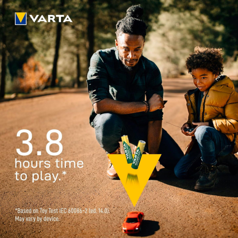 Set 2 Baterii Acumulatori Varta AAA Reincarcabile, 800 mAh, Cu Tehnologie Ready to Use, Pentru Dispozitive Casnice si Electronice Personale, Cu Auto-descarcare Foarte Redusa [3]