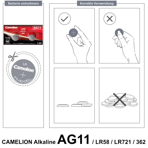 Set 2 Baterii Alcaline Buton AG11 LR721 1.5V pentru Calculatoare, Jucarii, Telecomenzi, Subtiri 1.6mm [5]
