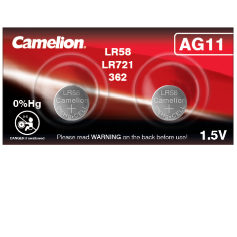 Baterii ceas alcaline - Set 2 Baterii Alcaline Buton AG11 LR721 1.5V pentru Calculatoare, Jucarii, Telecomenzi, Subtiri 1.6mm