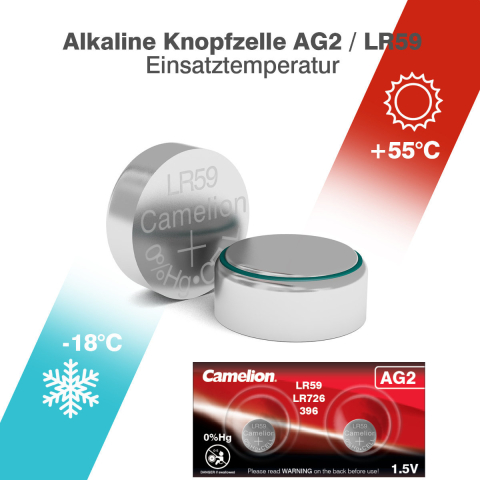 Set 2 Baterii Alcaline Buton AG2 LR726 1.5V 30mAh, pentru Calculatoare, Jucarii, Telecomenzi Subtiri [3]