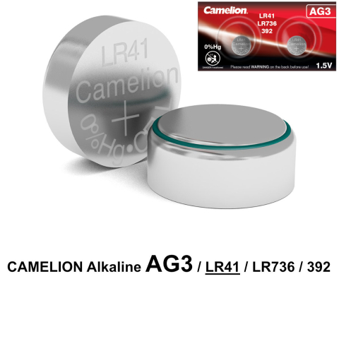 Set 2 Baterii Alcaline Buton AG3 LR41 1.5V 35mAh, pentru Calculatoare, Jucarii, Aparate Medicale, Dimensiuni Precise [1]