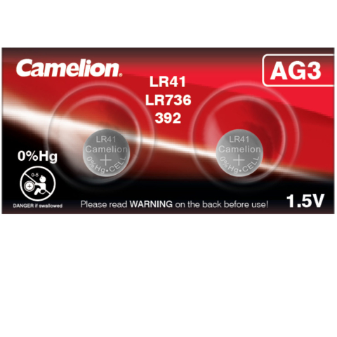 Baterii Butoni - Set 2 Baterii Alcaline Buton AG3 LR41 1.5V 35mAh, pentru Calculatoare, Jucarii, Aparate Medicale, Dimensiuni Precise