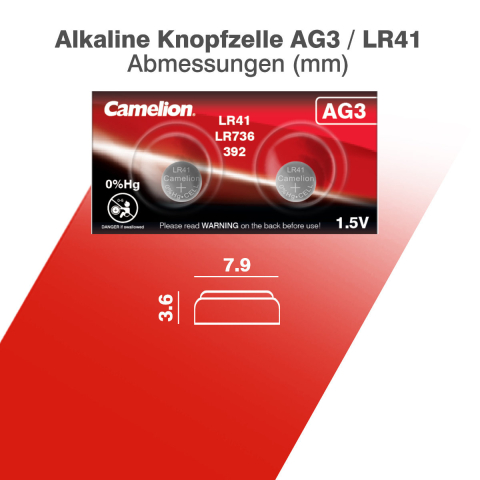 Set 2 Baterii Alcaline Buton AG3 LR41 1.5V 35mAh, pentru Calculatoare, Jucarii, Aparate Medicale, Dimensiuni Precise [4]
