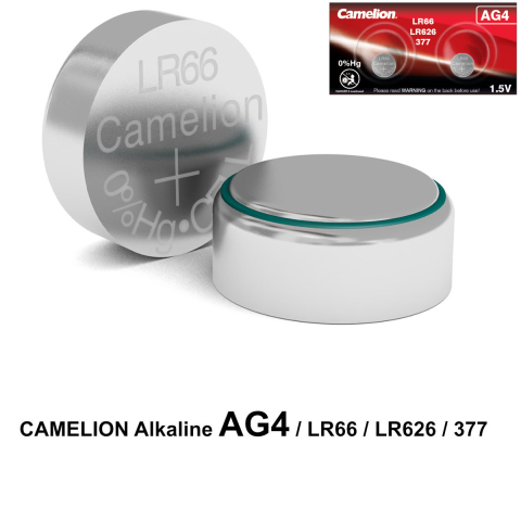 Set 2 Baterii Alcaline Buton AG4 LR626 1.5V 50mAh, pentru Calculatoare, Jucarii, Dispozitive Medicale Subtire [1]