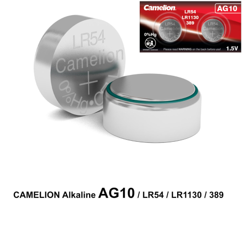 Set 2 Baterii Alcaline Buton SR1130SW AG10 1.5V 80mAh, pentru Calculatoare, Jucarii, Lanterne, in Blister [1]