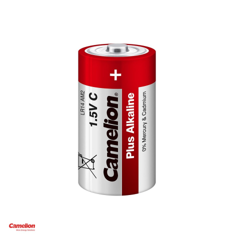 Set 2 baterii alcaline Camelion Plus Alkaline C LR14, 1.5 V, 26.2 x 50 mm, in blister [3]