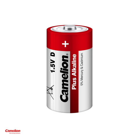 Set 2 baterii alcaline Camelion Plus Alkaline D LR20, 1.5 V, 34.2 x 61.5 mm, in blister [3]