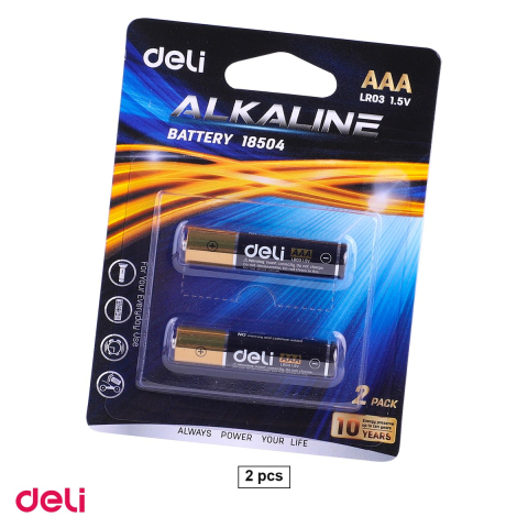 Baterii, acumulatori si incarcatoare - Set 2 baterii alcaline Deli AAA R3