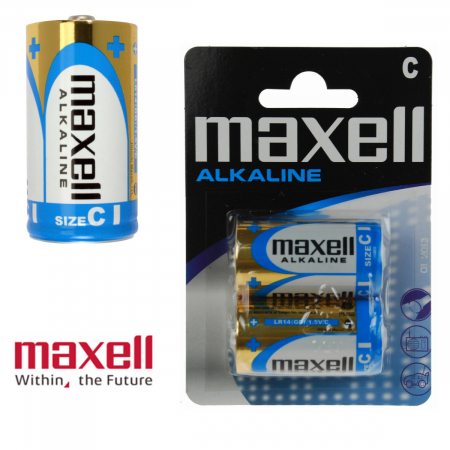 Baterie alcalina maxell lr14 blister 2 buc [2]