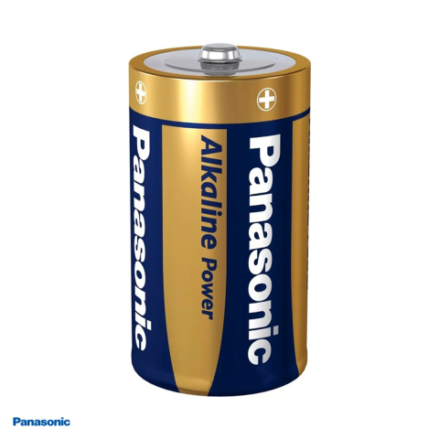 Set 2 baterii alcaline Panasonic Alkaline Power D LR20, 1.5 V, 34.2 x 61.5 mm, in blister [3]