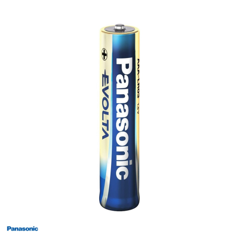 Set 2 baterii alcaline Panasonic Evolta AAA LR03, 1.5 V, 10.5 x 44.5 mm, in blister [3]