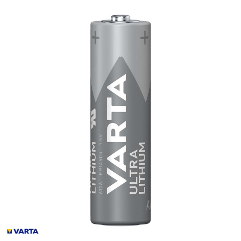 Set 2 baterii litiu VARTA Ultra Lithium AA FR6 tip 6106, 1.5 V, 2900 mAh, 14.5 x 50.5 mm, in blister [3]