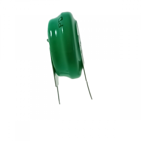 Set 2 baterii NiMH cu 2 pini, 1.2V 80mAh, diametru 15mm, verde [2]