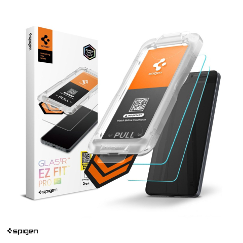 Folii protectie telefoane - Set 2 folii sticla temperata pentru Samsung Galaxy S26, Spigen, Glas.Tr Ez Fit Pro Hd
