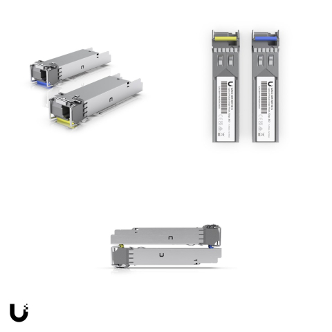 Set 2 module optice SFP Ubiquiti UACC-OM-SM-1G-S BiDi single-mode 1G, conector LC simplex, distanta pana la 3 km, UACC-OM-SM-1G-S-2 [3]