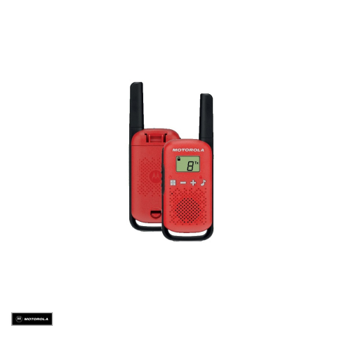 Statii radio - Set 2 statii radio Motorola Talkabout T42 twin-pack, 12,5 Khz, Rosu