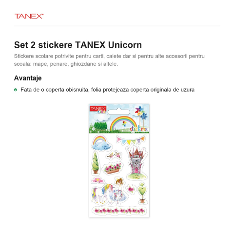 Set 2 stickere TANEX Unicorn [1]
