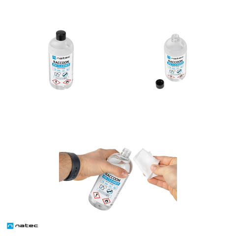 Set 2 x alcool izopropilic Natec Raccoon IPA Cleaner pentru curatarea electronicelor, 500 ml, puritate minimum 99,8%, flacon din plastic, NSC-2453 [3]