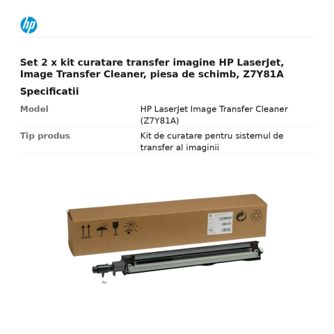 Set 2 x kit curatare transfer imagine HP LaserJet, Image Transfer Cleaner, piesa de schimb, Z7Y81A [2]
