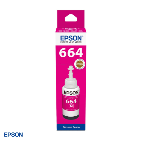 Set 2 x sticla de cerneala Epson T6643 EcoTank, 70 ml, randament 6.500-7.500 pagini, pentru imprimante EcoTank seria L, magenta, C13T66434A [3]