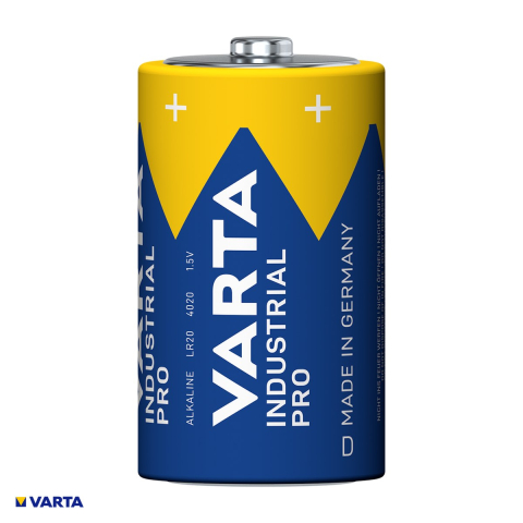 Set 20 baterii alcaline VARTA Industrial Pro D LR20, 1.5 V, 16.5 Ah, 34.2 x 61.5 mm, in cutie [3]