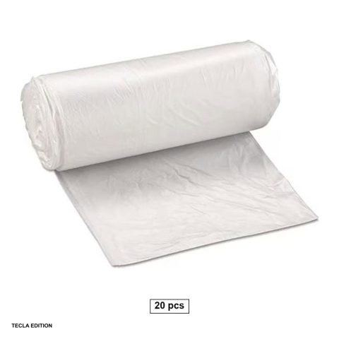 Saci menajeri - Set 20 saci menajeri, capacitate 35 l, albi, la rola