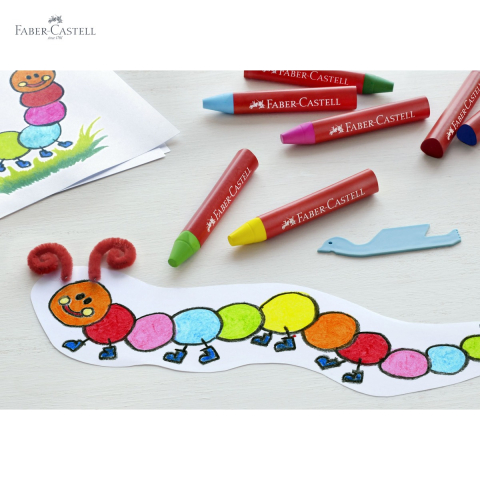 CREIOANE CERATE 24 CULORI JUMBO CUTIE PLASTIC FABER-CASTELL [4]