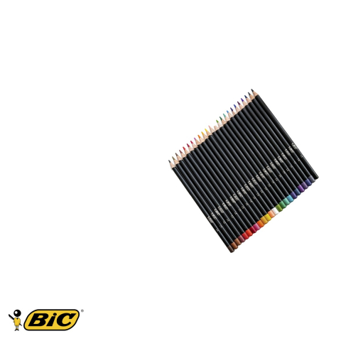 Set 24 creioane colorate Bic Intensity Premium, corp triunghiular ergonomic, pentru adulti si copii [4]