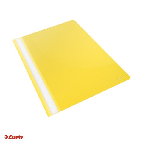 Organizare si arhivare - Set 25 dosare cu sina Esselte VIVIDA, PP, A4, capacitate 160 coli, pentru arhivare, galben