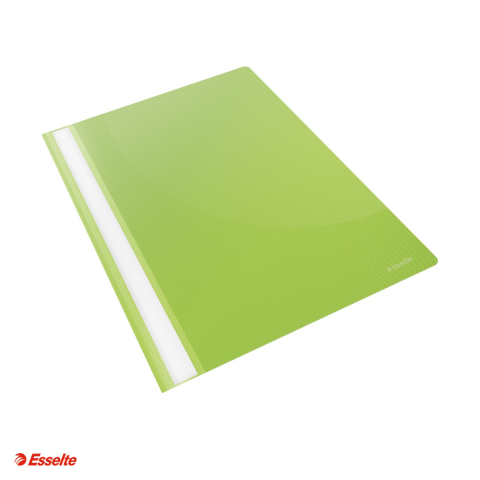 Organizare si arhivare - Set 25 dosare cu sina Esselte VIVIDA, PP, A4, capacitate 160 coli, pentru arhivare, verde