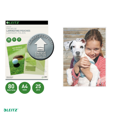 Set 25 folii laminare Leitz UDT, la cald, A4, 80 microni, incolor [3]