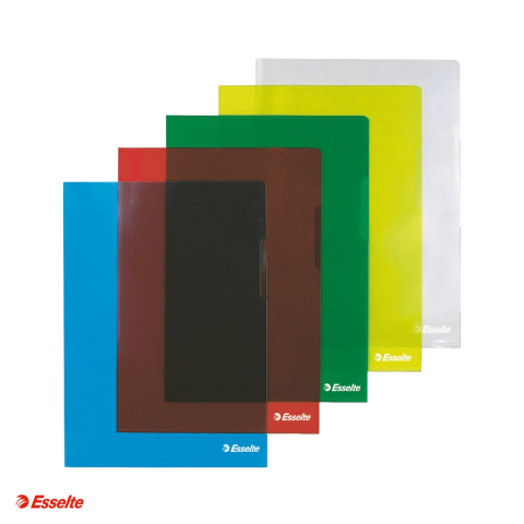 Set 25 mape de protectie Esselte, A4, 150 microni, cristal, incolor [3]