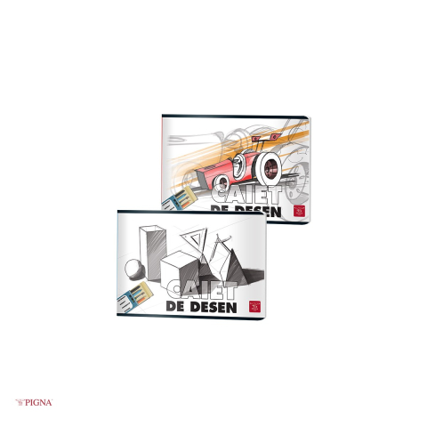 Set 3 caiete Pigna, pentru uz scolar, 16 file, desen 110 g [3]