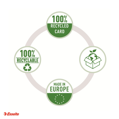 Set 3 cutii depozitare Esselte Home Recycled, L, carton, pentru transport, gri [4]