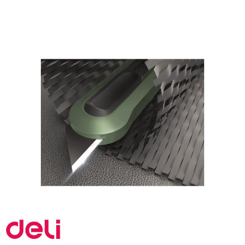Set 3 cuttere Deli Home Series, lame inox innegrite 9mm/18mm/retragere automata, pentru uz casnic si birou [4]