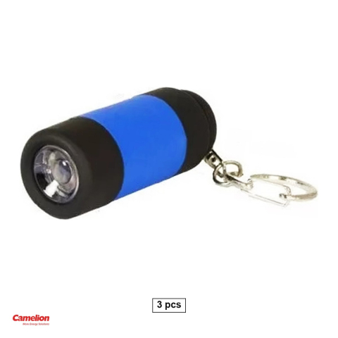 Lanterne - Set 3 lanterne breloc Camelion SL3013, LED, 5 lm, baterii AG13 incluse, diverse culori