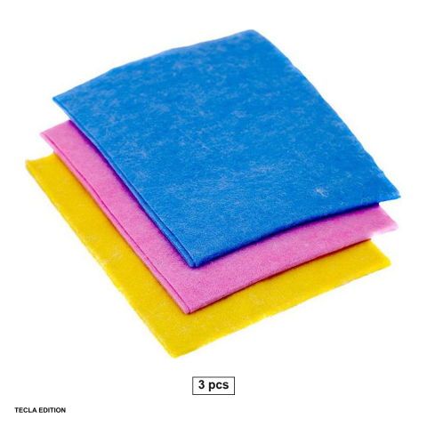 Menaj - Set 3 lavete uscate rezistente, cu putere mare de absorbtie, pentru curatenie, 38x32 cm