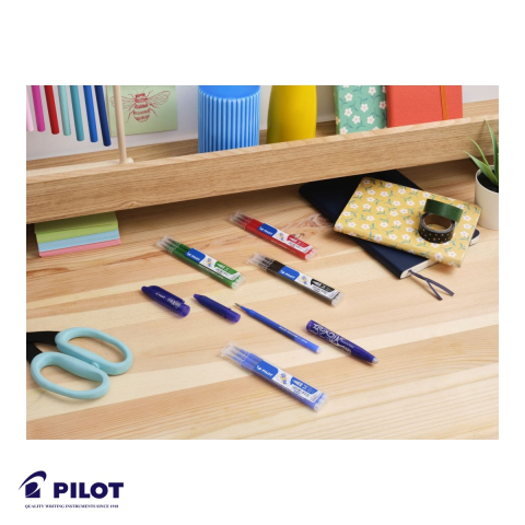 Set 3 mine roller Pilot Frixion 0.5mm albastre, cerneala termosensibila, pentru scris si sters [4]