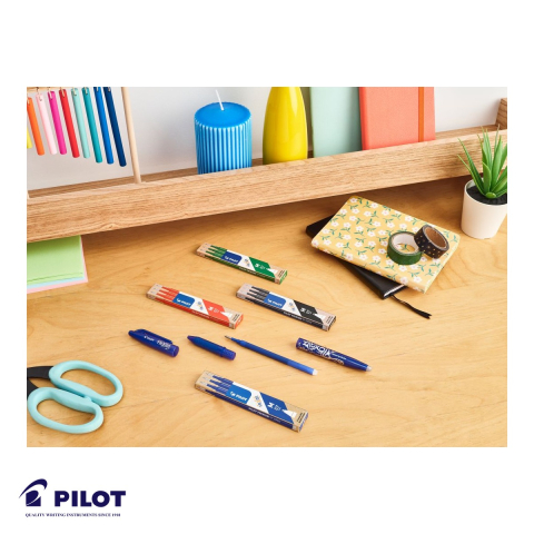 Set 3 mine roller Pilot FriXion 0.7mm verde, cerneala termosensibila, pentru pix roller FriXion Ball [4]