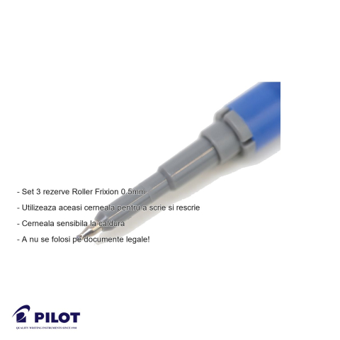 Set 3 mine roller Pilot Frixion Point 0.5mm verde, cerneala termosensibila, pentru scris si corectat [1]